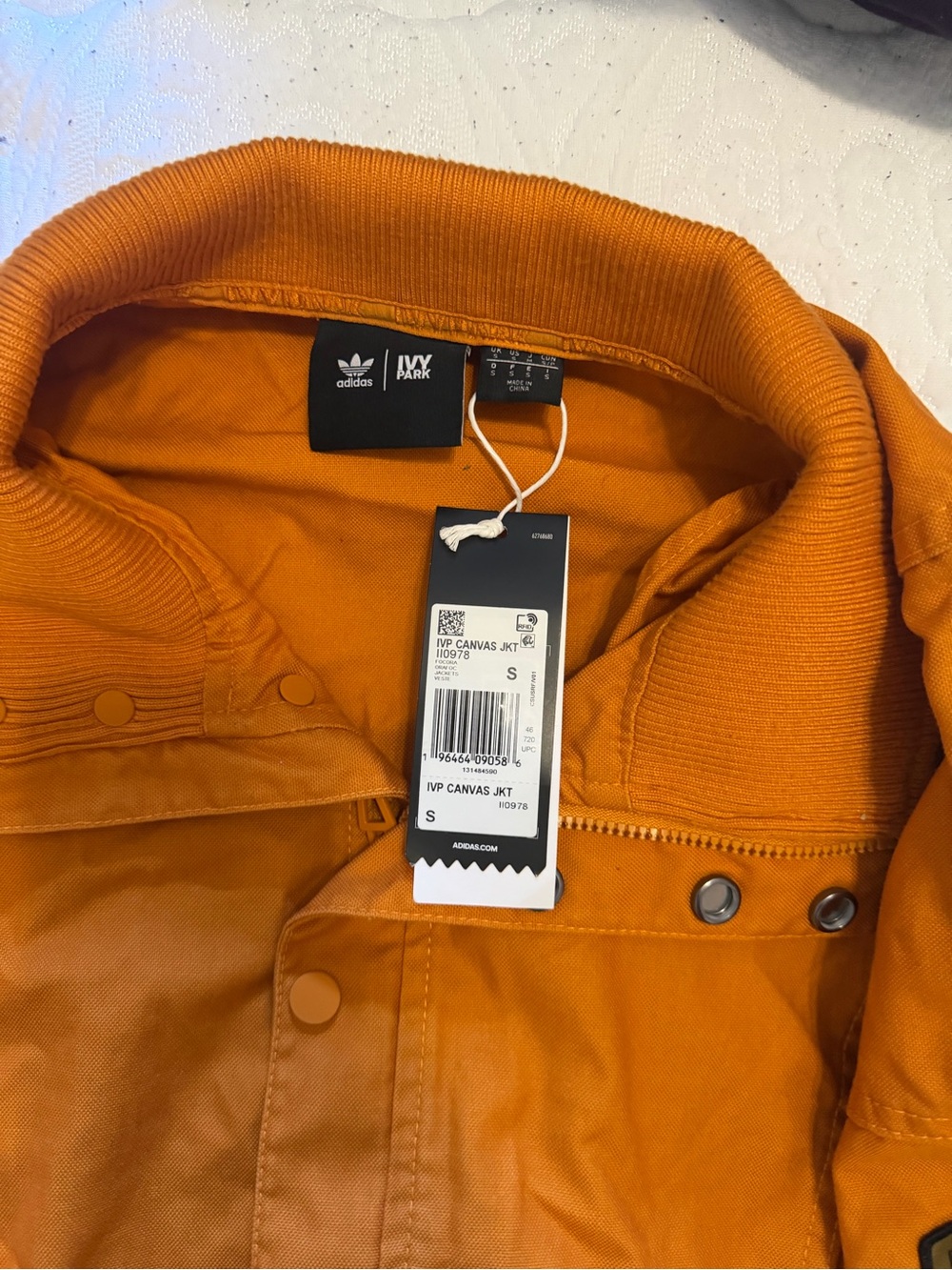 IVY Park adidas woman Orange Canvas Jacket new
